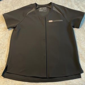 Figs scrub top. Button down hidden design.